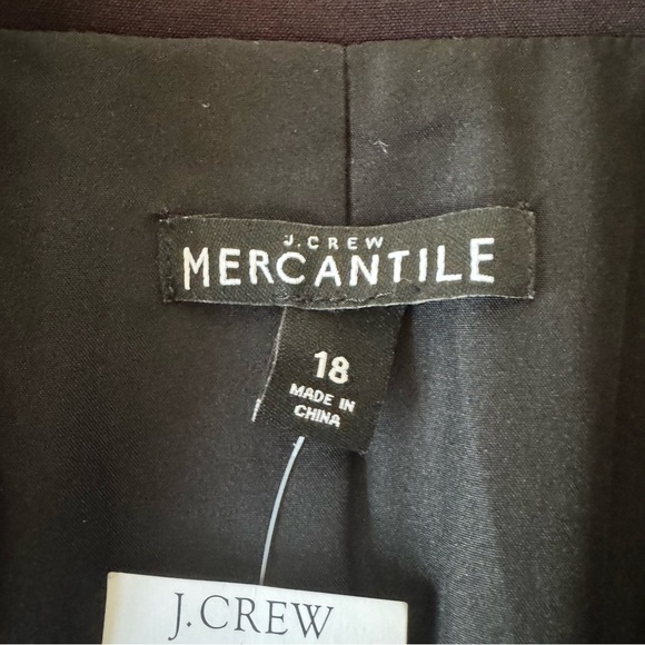 NWT J Crew 18 Classic Work Blazer For Women Black Two Buttons - Picture 3 of 6